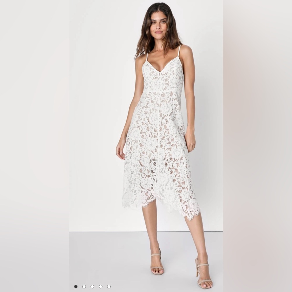 White lace dress